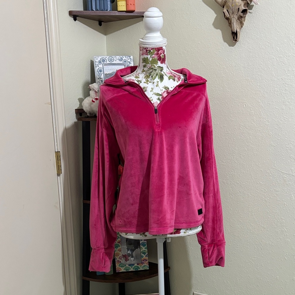 Juicy Couture pink Velour pullover